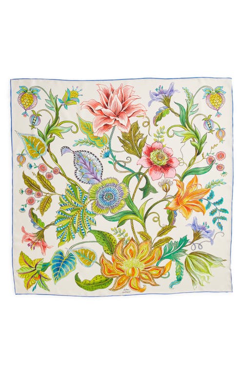 Echo Sunkissed Silk Square Scarf In Tangerine