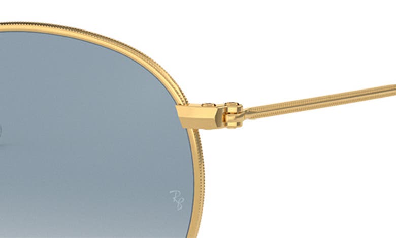 Ray Ban 50mm Small Gradient Round Sunglasses In Gold