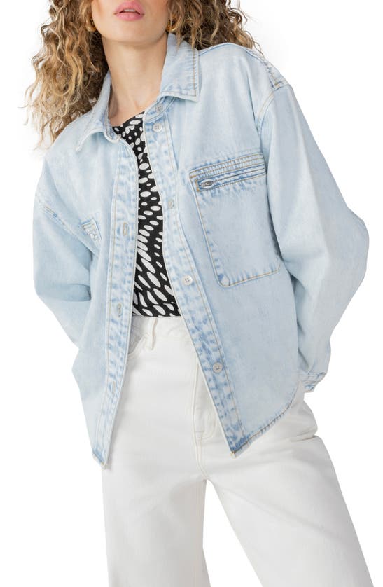 SANCTUARY DENIM CARGO SHIRT JACKET
