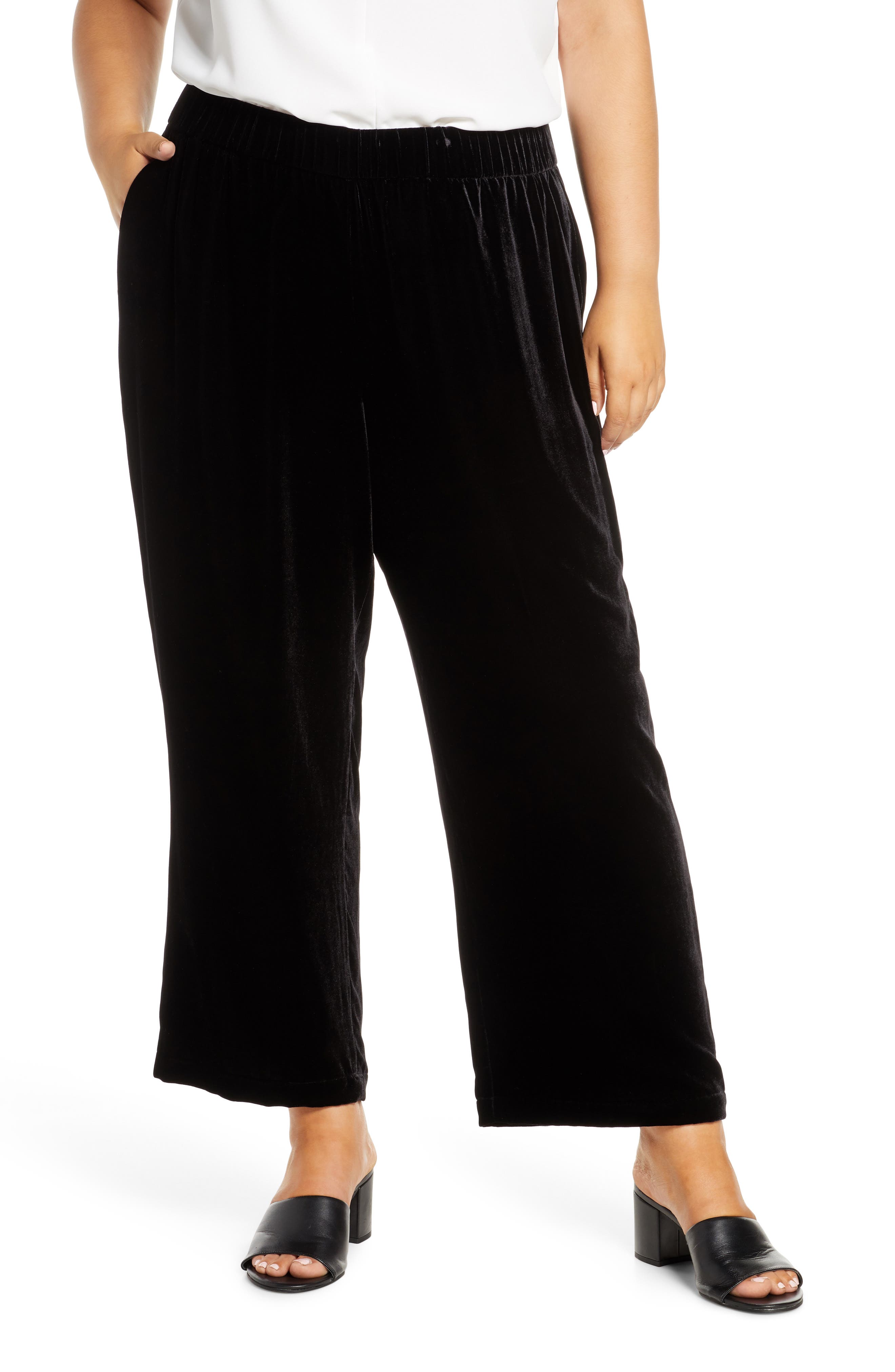 eileen fisher velvet ankle pants