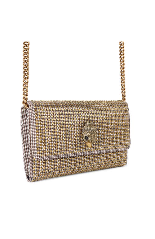 Kurt Geiger London Kensington Wallet On A Chain In Beige