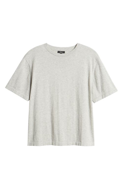 Shop Rails Avery Short Sleeve Cotton & Cashmere Sweater In Heather Grey