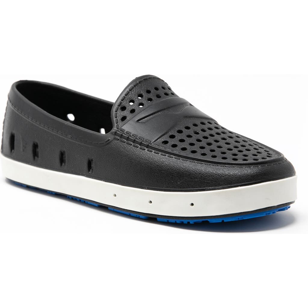 Shop Floafers Kids' London Loafer In Black/brilliant Blue
