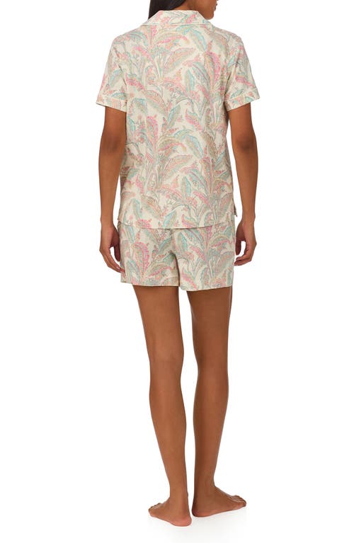 Shop Lauren Ralph Lauren Print Short Pajamas In Cream