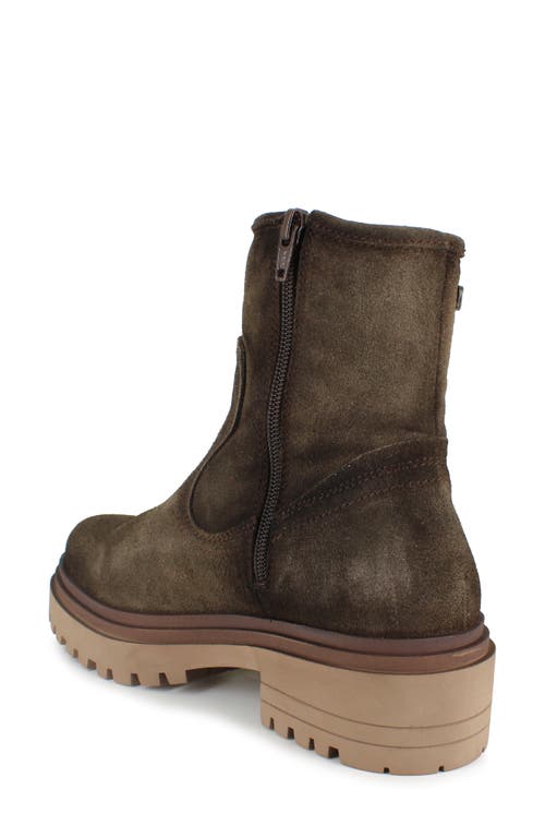 National Comfort Rafaela Platform Bootie In Mocha Suede