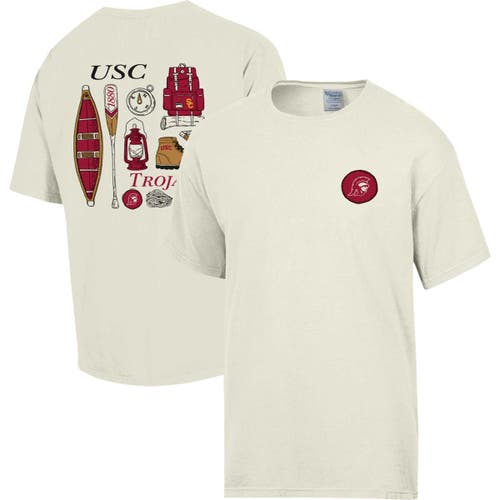 Men's Comfort Wash Cream USC Trojans Camping Trip T-Shirt