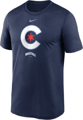 Nike Men's Nike Navy Chicago Cubs City Connect Logo T-Shirt