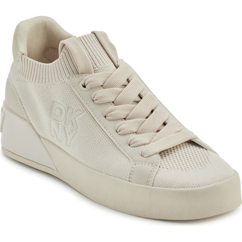 Dkny Mallory Knit Sneaker In Soft White