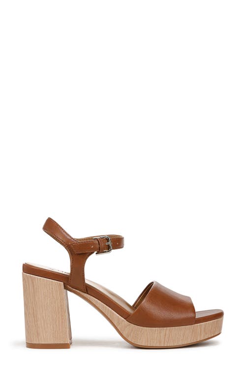 Naturalizer Lilly Platform Sandals In English Tea Faux Leather