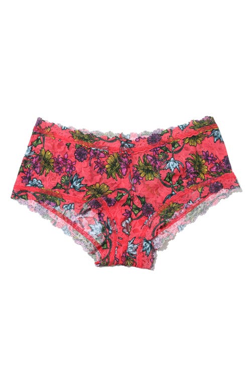 Hanky Panky Printed Signature Lace Boyshort In Wonderland Blooms