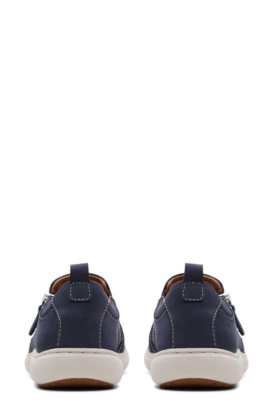 Shop Clarks (r) Nalle Lilac Slip-on Sneaker In Navy Nubuc