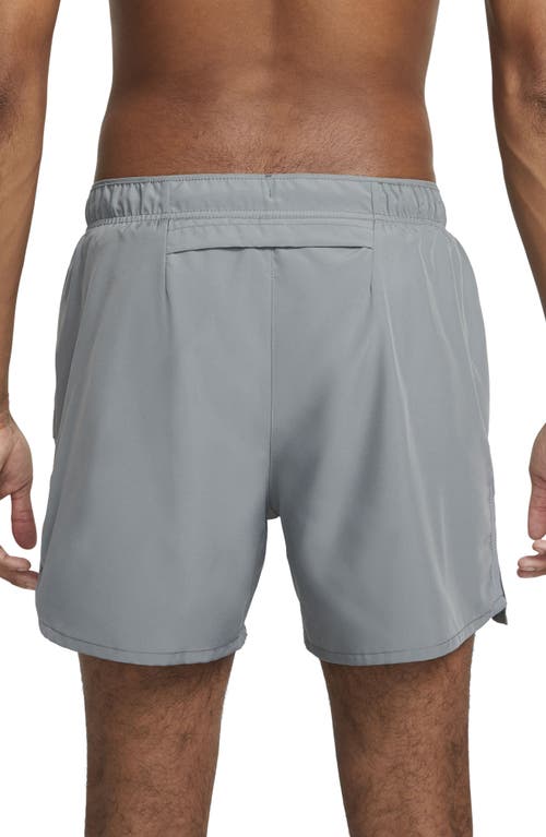 Nike Men's Challenger Dri-fit 5" Brief-lined Running Shorts In Smoke Grey/smoke Grey/black
