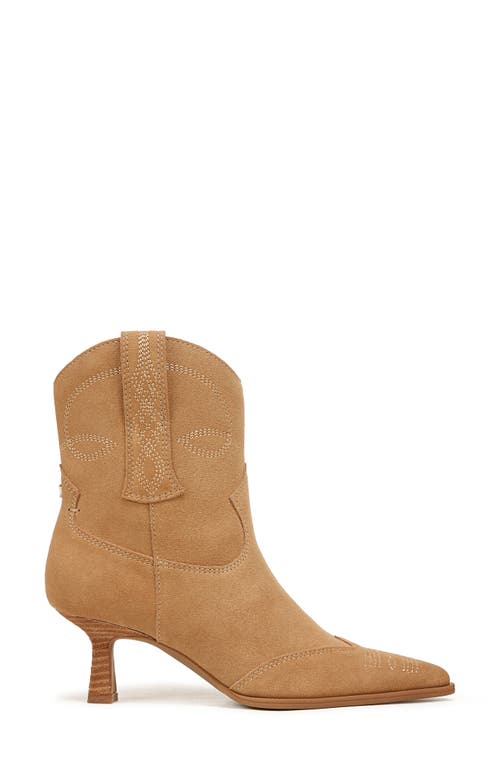 Circus Ny By Sam Edelman Women's Yolanda Kitten-heel Western Booties In Golden Caramel