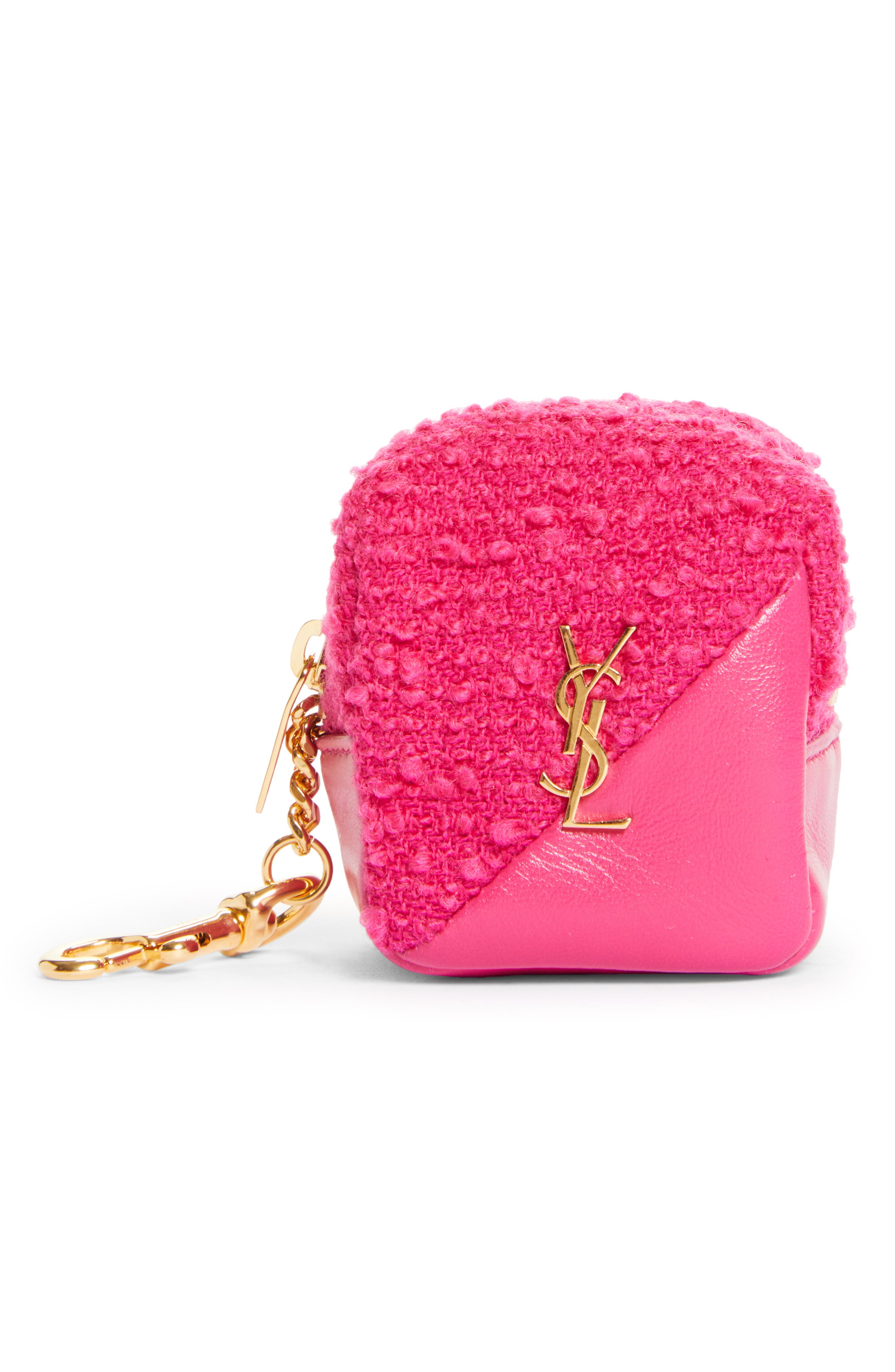 pink ysl purse