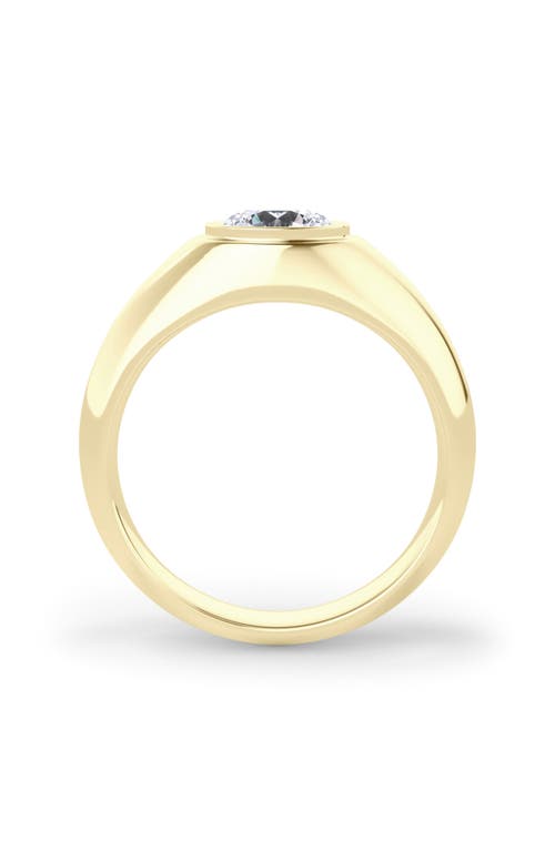 Hautecarat Round Brilliant Lab Created Diamond Ring In 2.50 Ctw 18k Yellow Gold