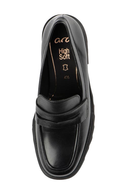 Shop Ara Prism Platform Penny Loafer In Black