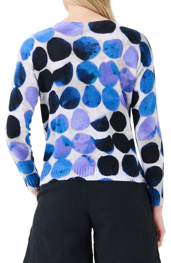 Shop Nic + Zoe Nic+zoe Supersoft Midnight Dot Sweater In Blue Multi