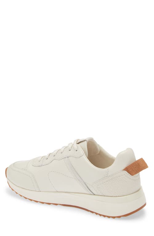 Frankie4 Brooklyn Chalk Sneaker In White Croc Emboss