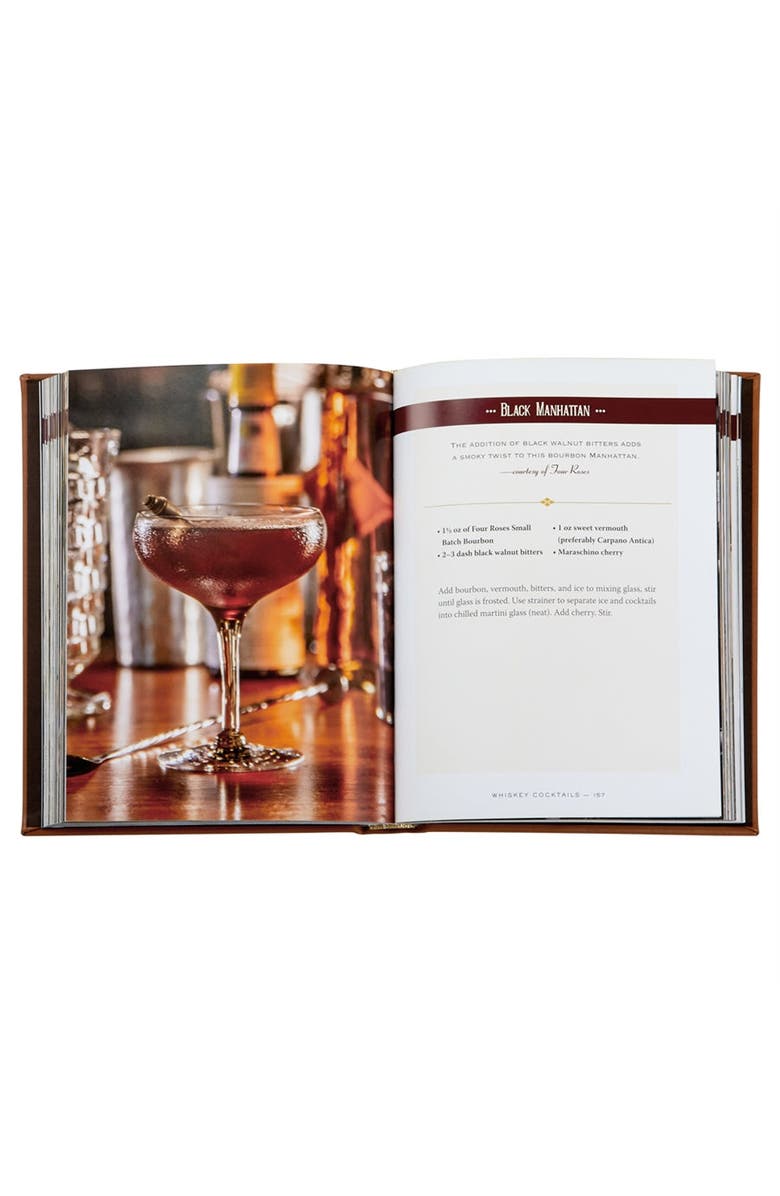 Graphic Image Whiskey Cocktails Leather Edition, Alternate, color, Brown