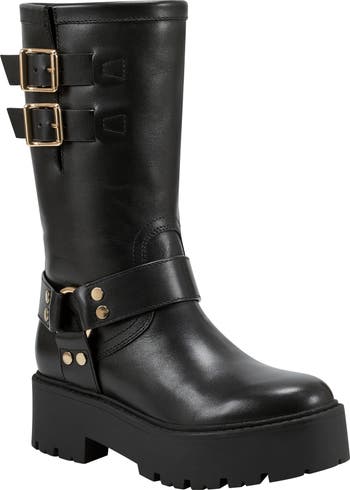 Marc fisher deals black chunky boots