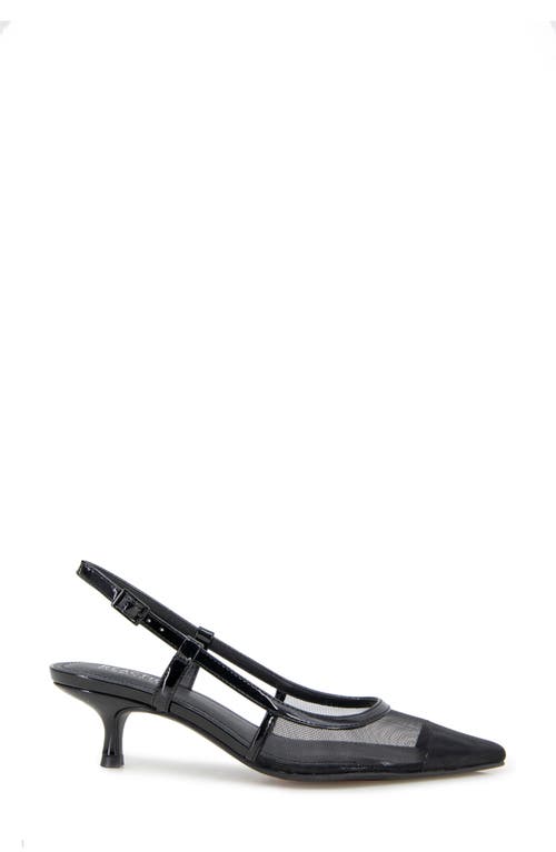 Reaction Kenneth Cole Maggie Mesh Slingback Pump In Black Mesh