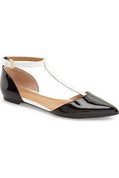 Calvin Klein 'Ghita' T-Strap Flat (Women) | Nordstrom