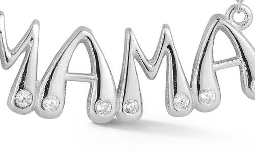Glaze Jewelry Mama Pendant Necklace In Silver