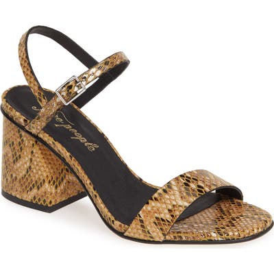 Free People Liv Quarter Strap Sandal, Brown