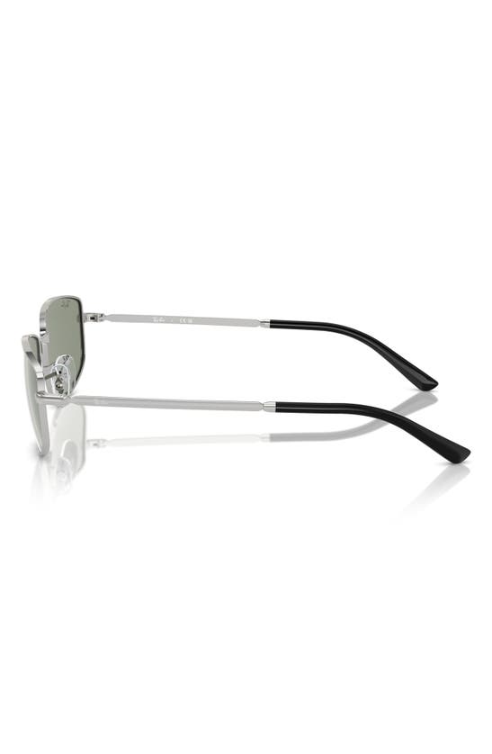 Shop Ray Ban Ray-ban 56mm Irregular Sunglasses In Silver