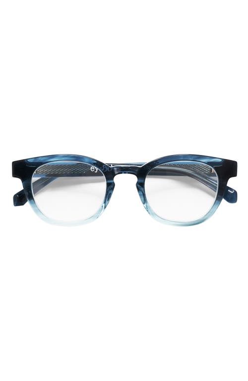 eyebobs Waylaid 46mm Reading Glasses in Blue Fade/Clear