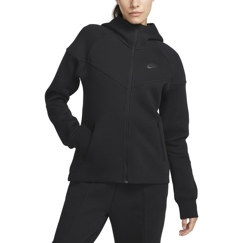 Nike Sportswear Tech Fleece Windrunner Zip Hoodie In Black
