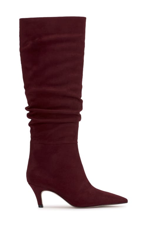 Shop Jessica Simpson Naevy Pointed Toe Knee High Boot In Dark Cherry