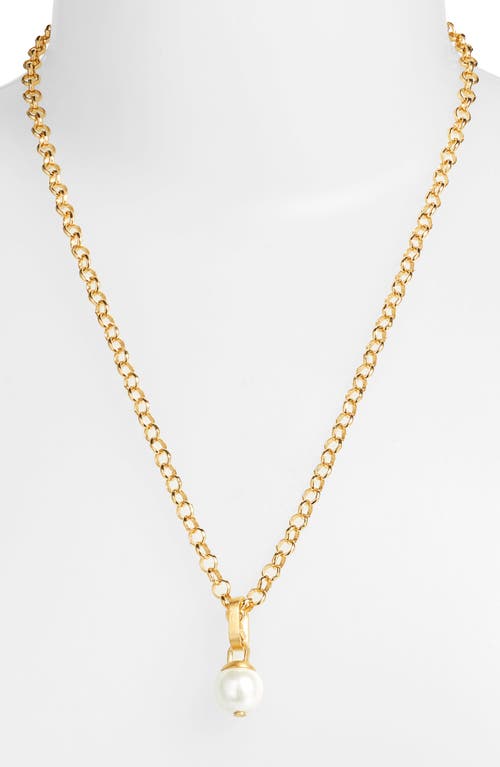 Shop Dean Davidson Manhattan Pendant Necklace In Pearl/gold