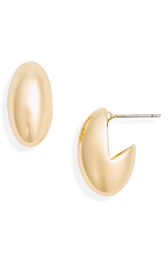 Shop Nordstrom Puffy Huggie Hoop Earrings In Gold