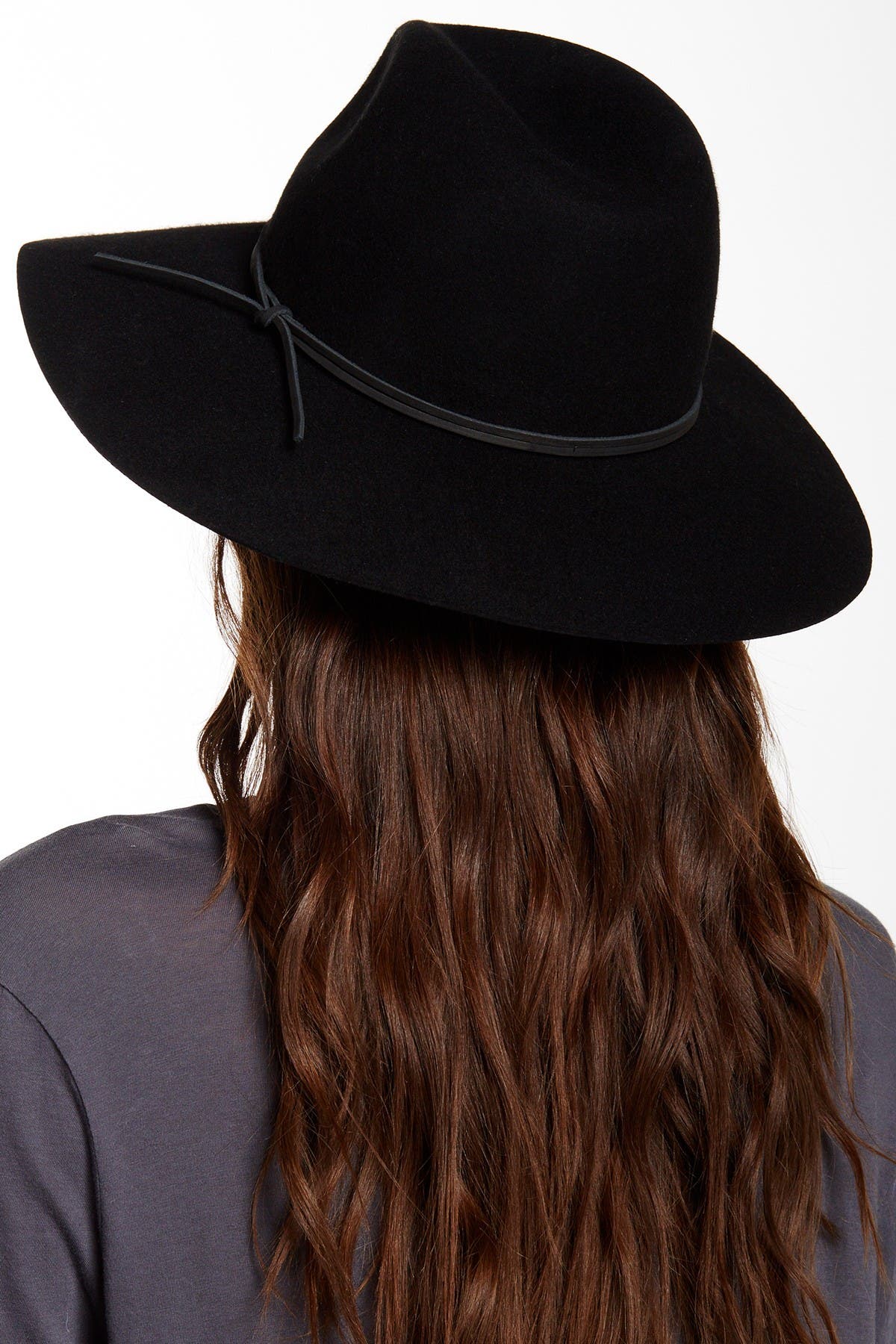 PHENIX Wide Brim Wool \u0026 Leather Fedora 