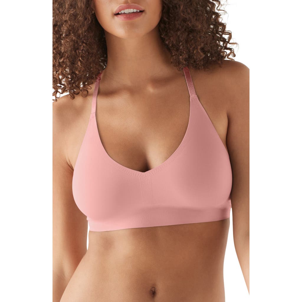 True & Co. True & Co Triangle Lace Racerback Bralette In Pink