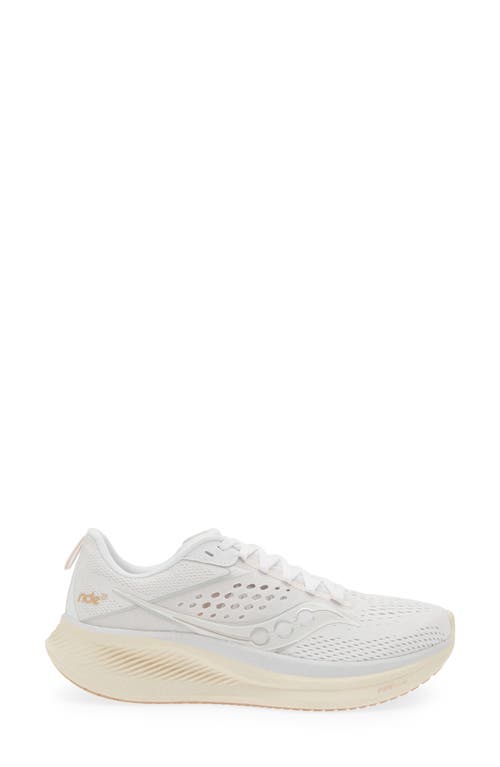 Shop Saucony Ride 17 Running Shoe In White/pearl