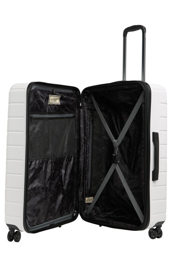 Shop Original Penguin Aero Large Hardside Spinner Suitcase In White