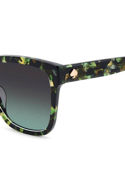 Kate Spade New York Kiya 56mm Gradient Square Sunglasses In Green