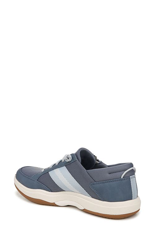 Ryka Rykä Carefree Zip Walking Sneaker In Stone Blue
