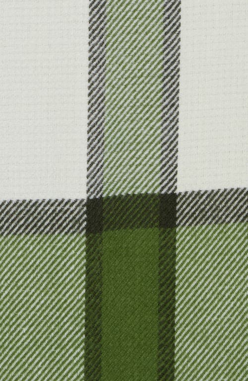 Hunter Heavyweight Reversible Plaid Scarf In Maa Green 301
