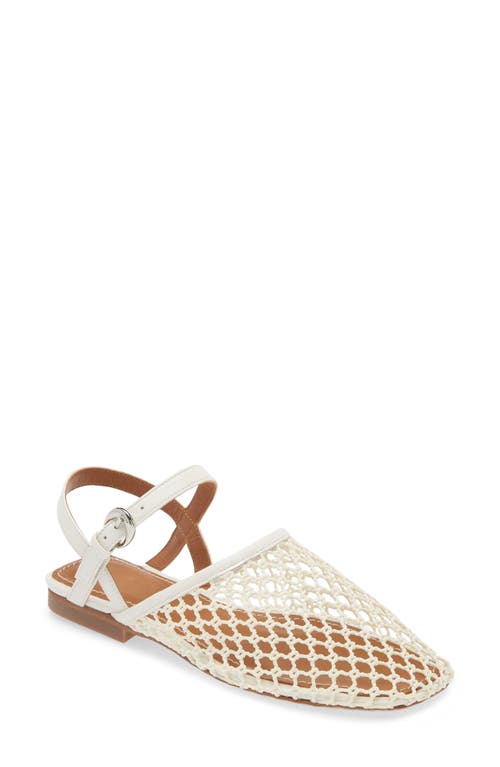 Shop Staud Rete Slingback Flat In Paper Netting