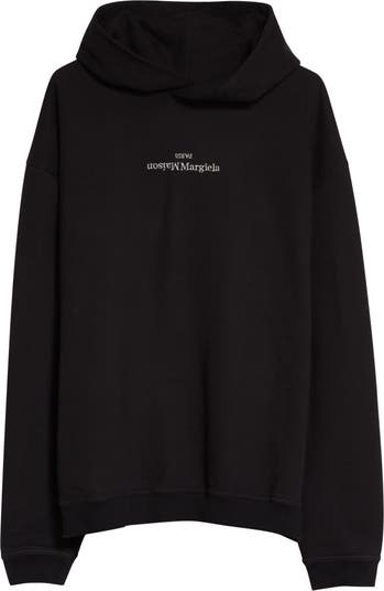 Maison Margiela Embroidered Logo Cotton Hoodie Nordstrom