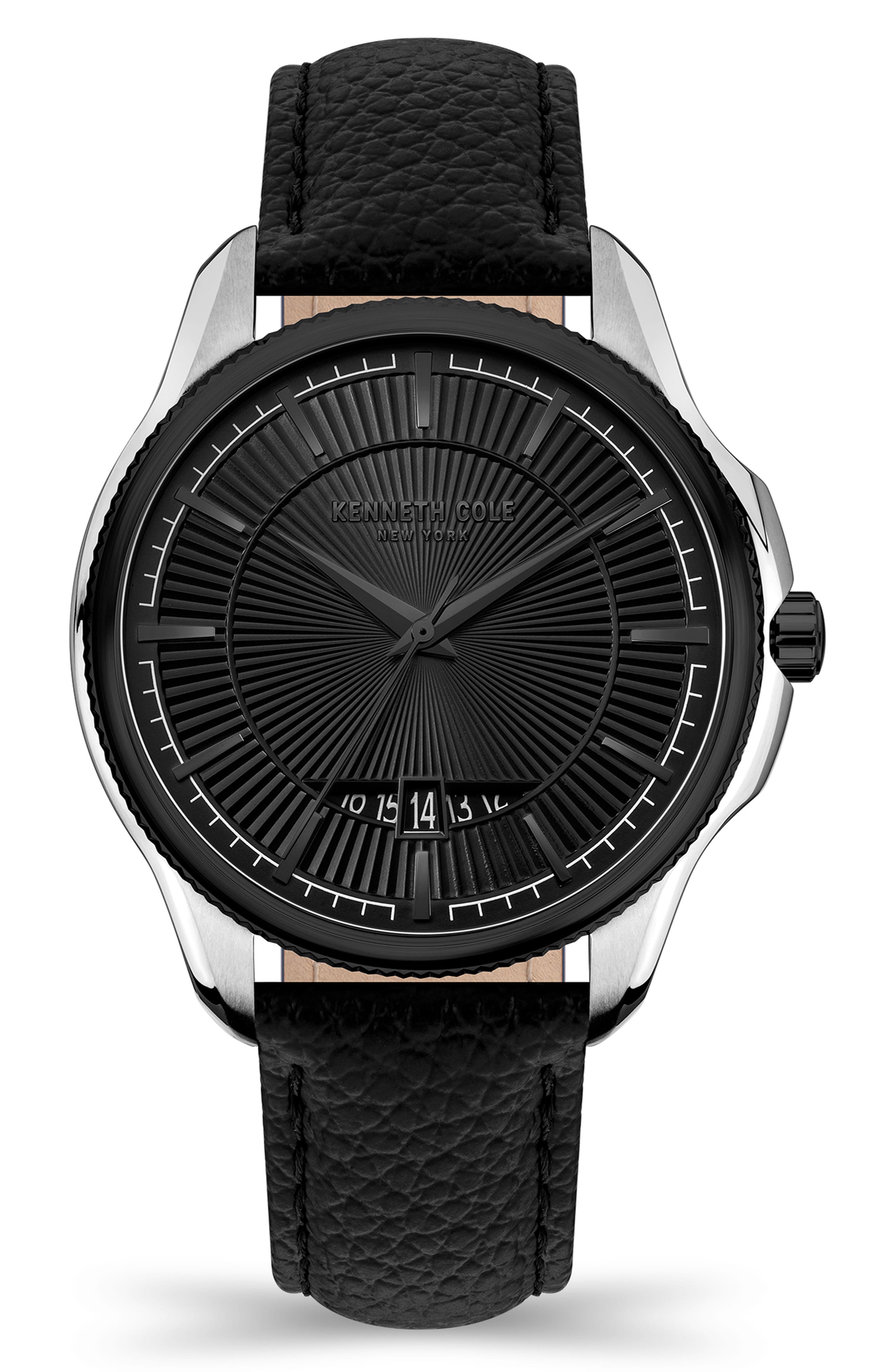 Cole Classic Leather Strap Watch, 42mm Nordstrom