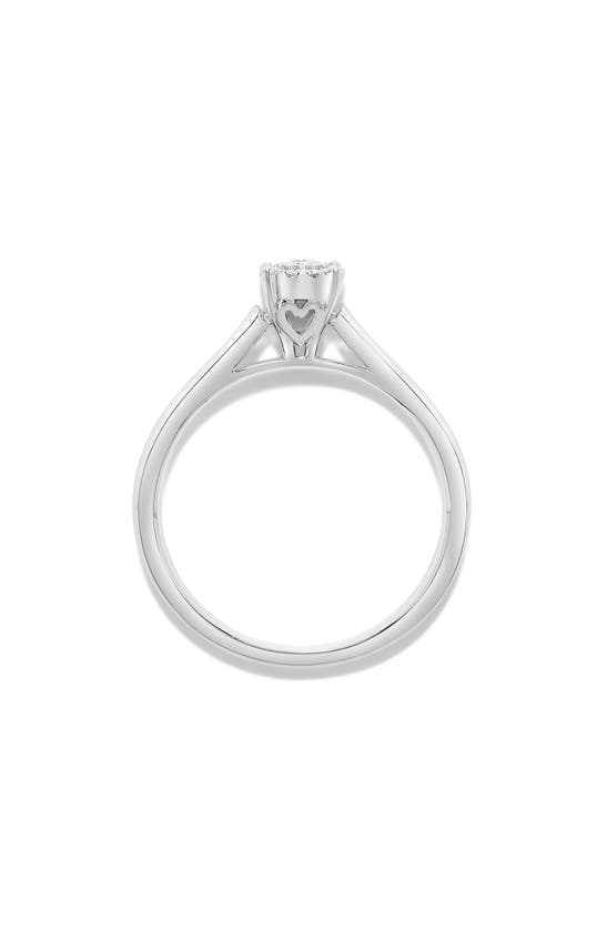 H.j. Namdar Miracle Diamond Halo Ring In 14k White Gold