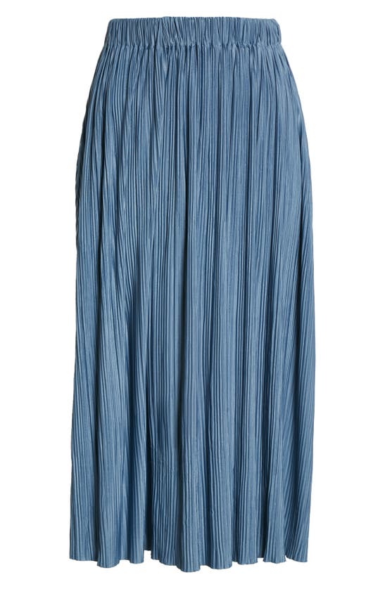Samsã¸e Samsã¸e Uma Pleated Midi Skirt In China Blue