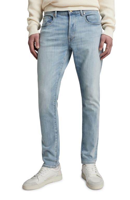 Shop G-star 3301 Slim Fit Jeans In Sun Faded Mirage Blue