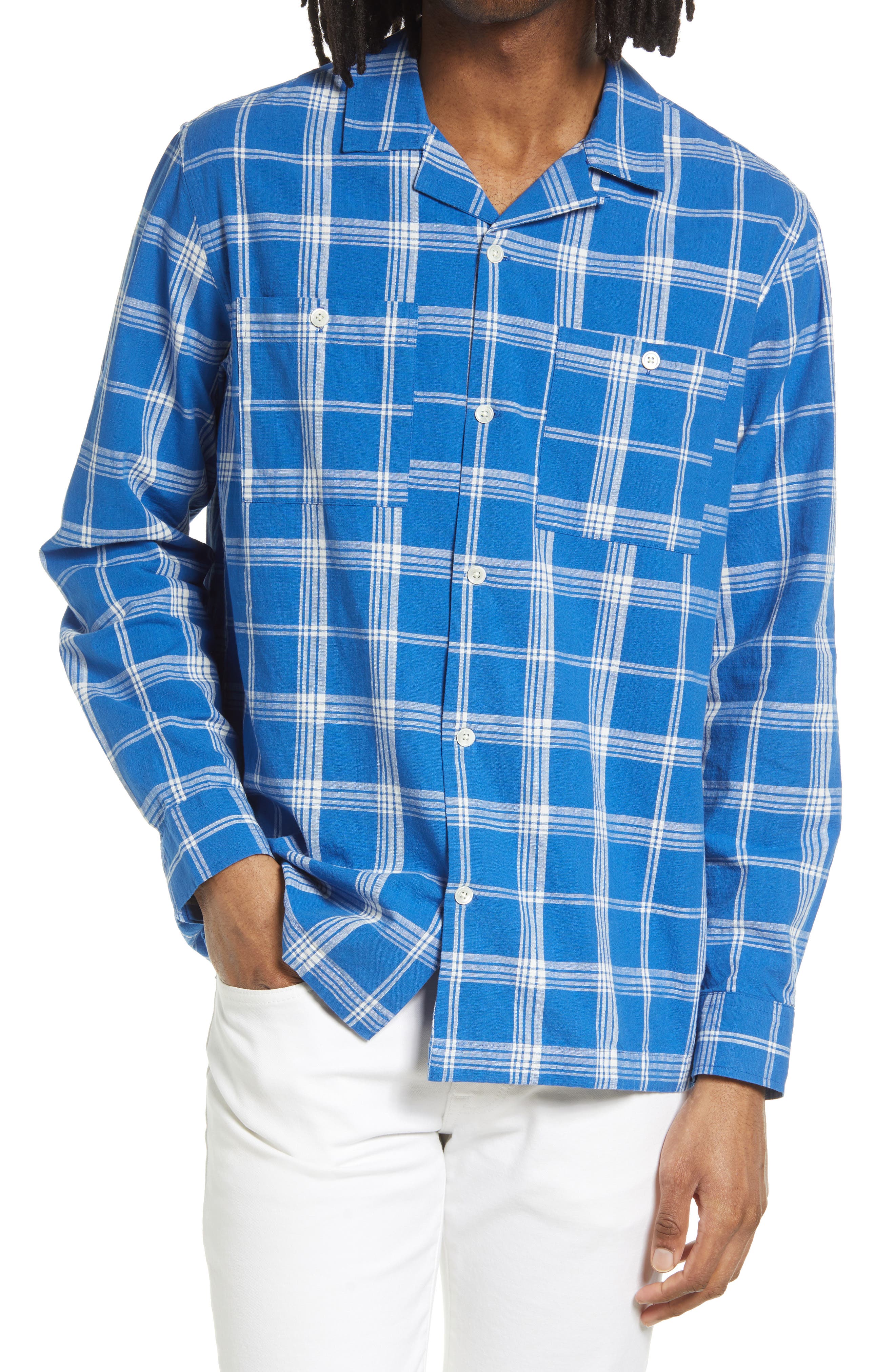 organic cotton plaid camp shirts