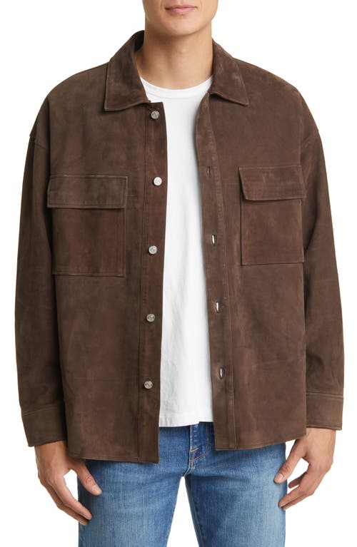 FRAME Clean Suede Button-Up Shirt at Nordstrom,