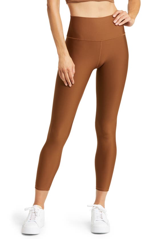 Alo Yoga Airlift High Waist Leggings In Cinnamon Brown